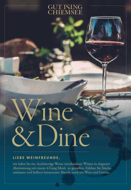 Wine & Dine auf Gut Ising, Chiemsee